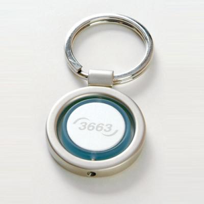 Image of Zebra Round Spinning Keyring