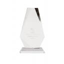 Image of 17.5cm Optical Crystal Cropped Iceberg Award