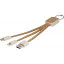 Image of Bates wheat straw and cork 3-in-1 charging cable