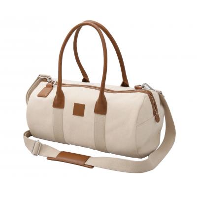 Image of Weekender Bag in Canvas and Leather 